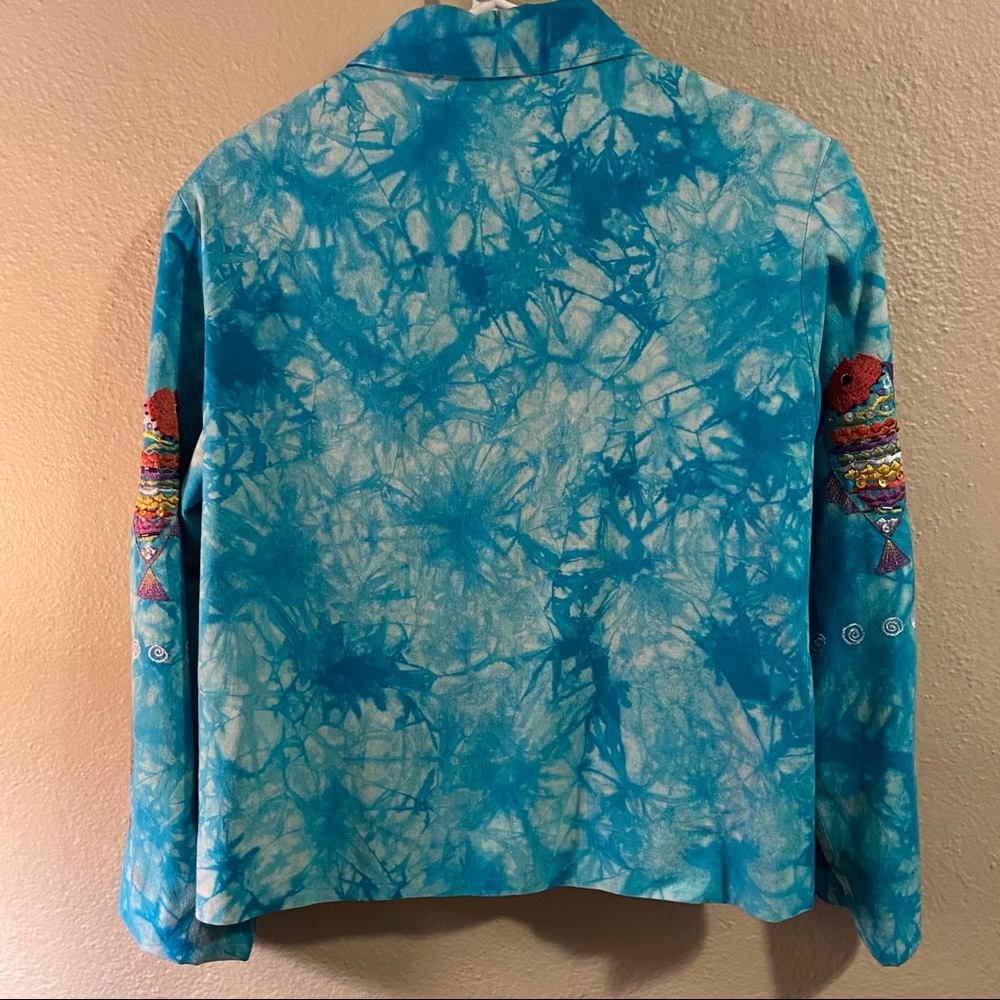 Blue Pattern Blazer - Picture 5 of 5
